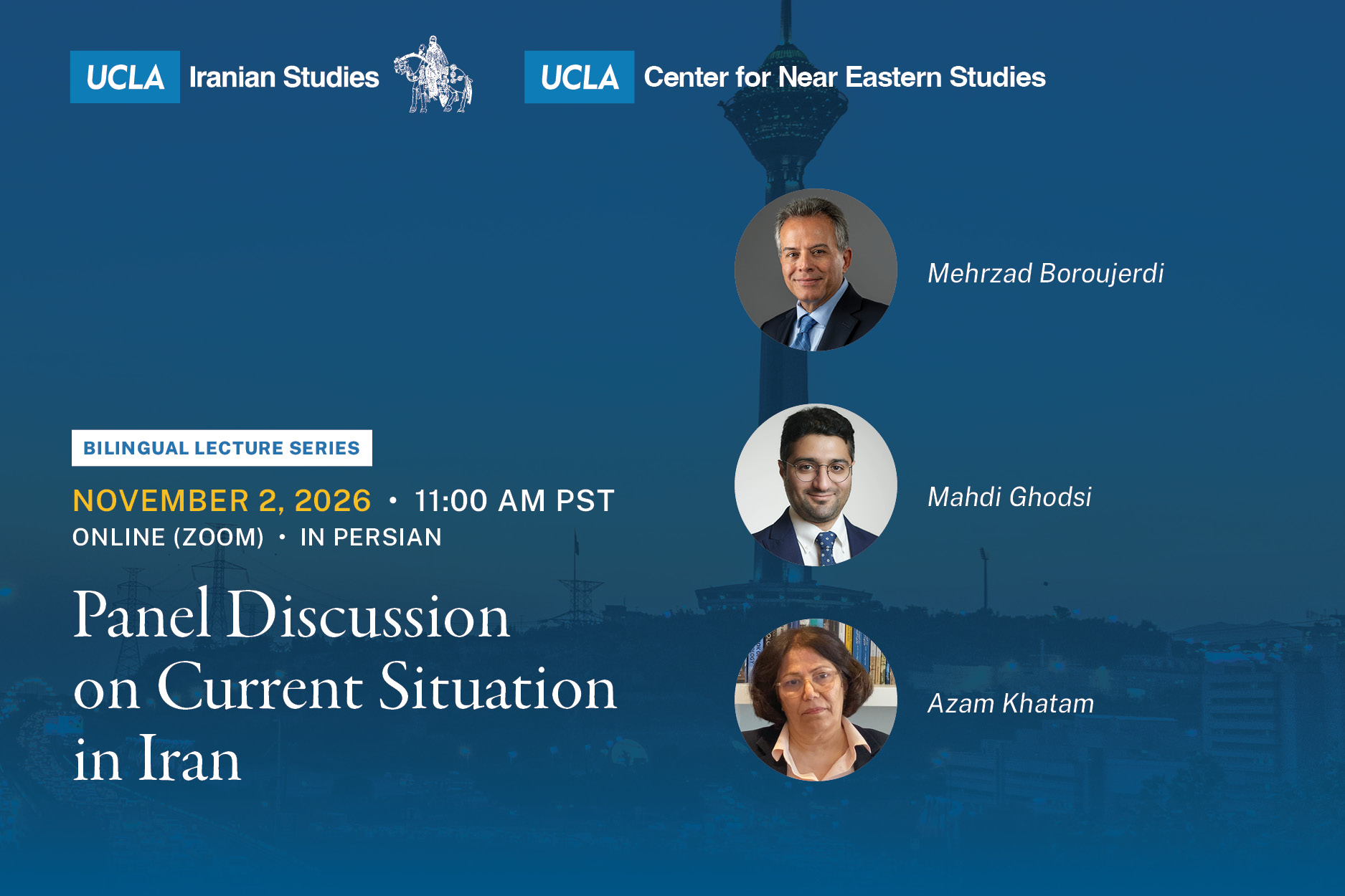 Panel Discussion on Current Situation in Iran, Nov. 2, 2026